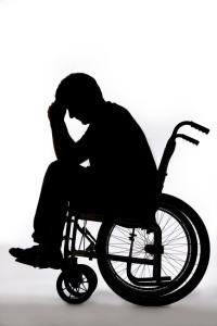 Silhouette Of Disabled Person In Wheelchair
